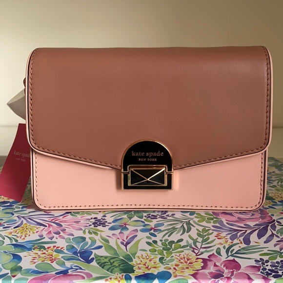 SOLD NWT Kate Spade Leather Two Tone Crossbody Bag - Picture 7 of 13